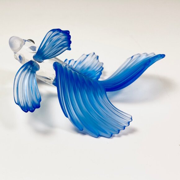 Swarovski VTG Blue Beta Siamese Fighting Fish Crystal #A7644 Figurine Retired - Picture 8 of 8